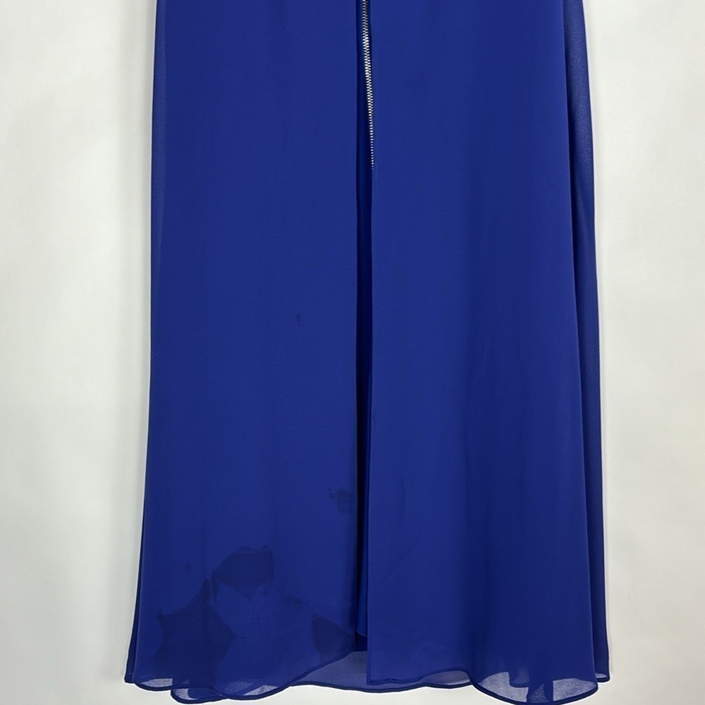 Vince Camuto Sleeveless Mock Neck Sheer Lined Above Knee Party Shift Dress - Picture 14 of 15